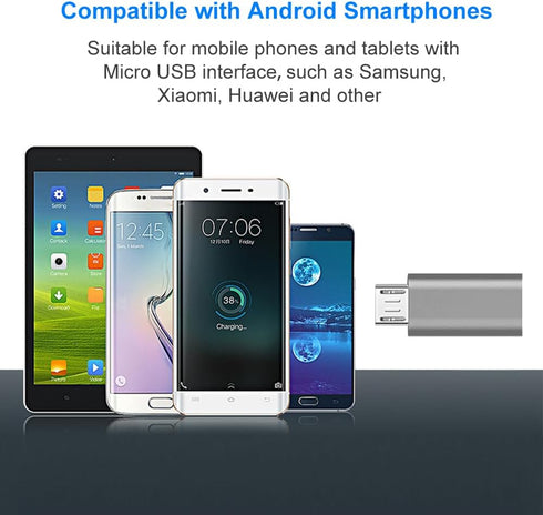 USB C to Micro USB Adapter, USB Type C Female to Micro USB Male Compatible with Samsung Galaxy S7/S6/S5/S4
