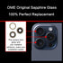 2 PCS ASDAWN Back Rear Camera Lens Glass Replacement for iPhone 15 Pro 6.1 Inches with Installation Manual