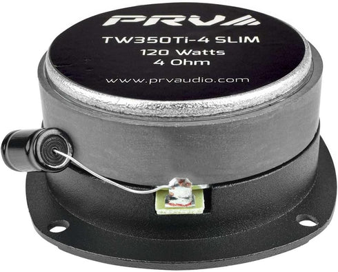 PRV Audio Super Tweeters Pair, 3.5 Inch Bullet Tweeters, 240 Watts, PRV Tweeter TW350Ti-4 Slim Titanium Bullet PRO