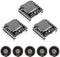 3PCS Mini MP3 Player Audio Module with 5PCS Metal Shell Round Internal Magnet Speaker, 2W 8Ohm MP3 Voice Decode Board