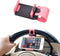 HAOBO Car Steering Wheel Phone Mount, Pink, Portable Electronic Device Mount, Compatible with