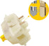 DRAOZA Gateron Milky Yellow Pro, 5 Pin Switches Pre-Lubed for MX Mechanical Gaming Keyboard (36pcs Milky Yellow)