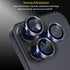 Camera Lens Protector for iPhone 14 Pro & Pro Max, Tempered Glass Lens Protector with Aluminum Alloy Ring Cover