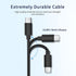 USB C Charging Cable Cord 5FT for Power Banks, Compatible with iWalk, Spigen PocketBoost, Anker, RAVPower, BONAI