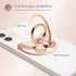 Butterfly Cell Phone Ring Grip Holder, 360 Degrees Rotation Phone Ring Grip Stand, Metal Finger Kickstand Compatible