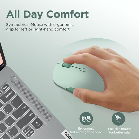 Lenovo 350 3 (1000, 1600, 2400), 36 2 Wireless Bluetooth Mouse, Silent Click, Level DPI Month Battery Life, Device