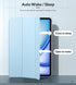 MoKo iPad Air 11 Inch Case for 7th/6th Gen M3/M2 2025/2024, 5th/4th Gen 10.9" 2022/2020, Slim Protective Sky Blue Cover