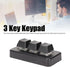 3 Key Macropad,RGB Backlit Programmable Macropad Mechanical Keyboard One Handed Macro Mechanical Keyboard USB Shortcut Multifunction Keyboard(Black)