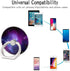 3 Pack Purple Blue Galaxy Cell Phone Ring Holder, 360 Degree Finger Stand for Smartphone