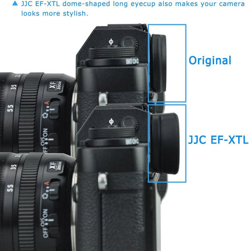 JJC Eyecup Eyepiece EF-XT L Replacement for Fuji X-H2 X-T5 X-T4 X-T3 X-T2 XT4 XT3 XT2 XT1 XH1 GFX100S GFX100 Camera
