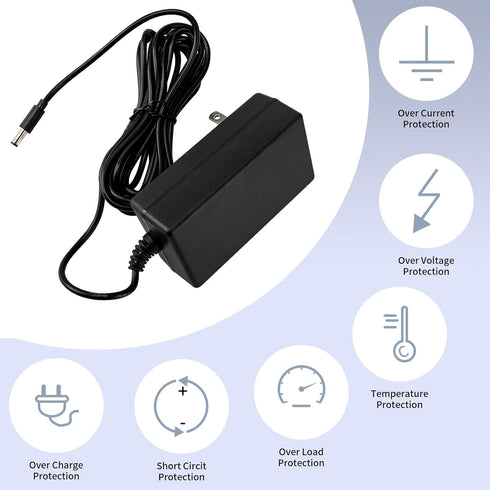 15V 2A Power Adapter 15Volt AC Adapters Charger 15V DC Regulated Switching Power Supply with 8 Interchangeable DC Plug for 15V 2000mA 1500mA 1000mA 900mA 850mA 800mA 700mA 600mA 500mA Electronics