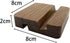 LUCENTIS 2 8 8 cm, Wood Phone Stand, x x Wooden Phone Holder (Black Walnut Square Double Slot)