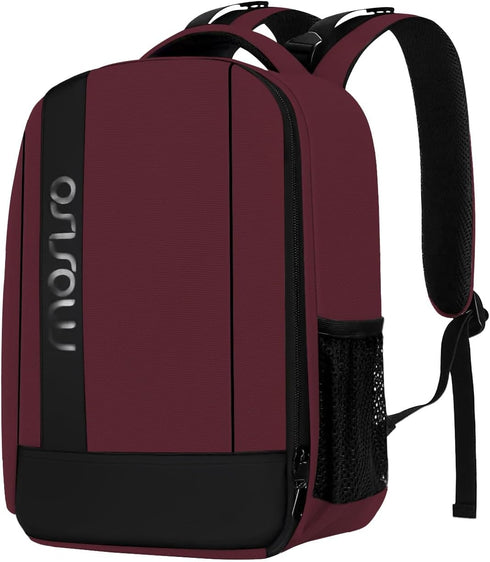 MOSISO Wine Red Camera Backpack, DSLR/SLR/Mirrorless Case with Padded Shockproof Inserts & Tripod Holder for Canon,