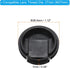 PATIKIL 27mm Lens Cap, 2 Pack Sides Pinch Snap Camera Lens Cover for Front Lens with Cloth, Suitable for 27mm Thread Universal DSLR Lenses, Black for Nikon, for Fujifilm, for Pentax