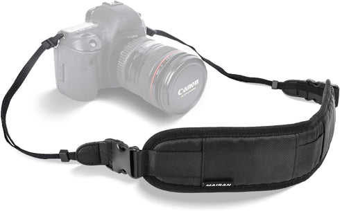MAIRAN Camera Neck Strap Adjustable Shoulder Belt Professional Soft padded for Photographers Compatible