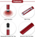MECCANIXITY 4pcs Ballpoint Pen with Stylus Tip, 2 in 1 Ink Pen & Fine Point Rubber Stylus for All Capacitive Touch