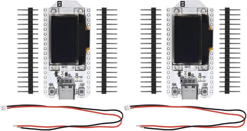 AITIAO 2PCS ESP32 OLED WiFi Kit V3 Type-C ESP-32 0.96 Inch Blue OLED