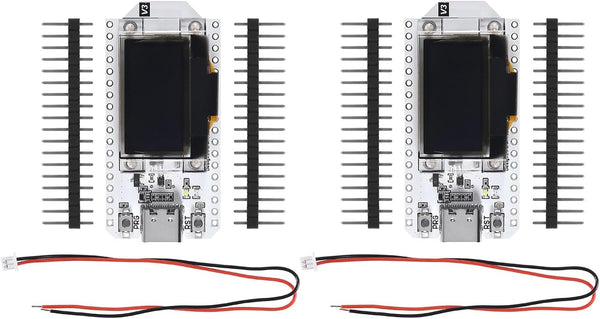 AITIAO 2PCS ESP32 OLED WiFi Kit V3 Type-C ESP-32 0.96 Inch Blue OLED