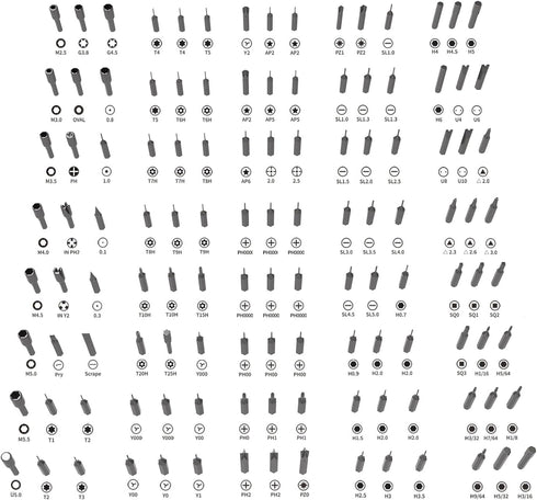 142 1 Set (H1128) HengTianMei in Precision Screwdriver Professional Magnetic Repair Tool Kit for Computer, Laptop