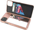 Hidden Back Mirror Wallet Case for iPhone 11 Pro Max (2019) 6.5 inch with Stand Feature and Card Holder (Rose Gold)