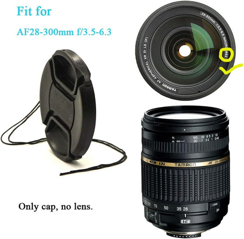 62mm Snap-On Lens Cap for Nikon Nikkor Z 50-250mm/85mm F1.8D/105mm F2.8G 60mm F2.8 Lens for Z50, Sony RX10 CX900E