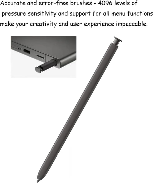 2 Pack Galaxy S24 Ultra S Pen Replacement, Samsung Galaxy S24 Ultra Stylus Pen without Bluetooth, EJ-PS928BYEGUS, Dark