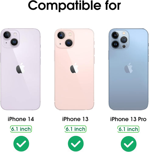 Arae Screen Protector for iPhone 14/iPhone 13/iPhone 13 Pro, HD Tempered Glass, 6.1 inch, 3 Pack, Anti Scratch