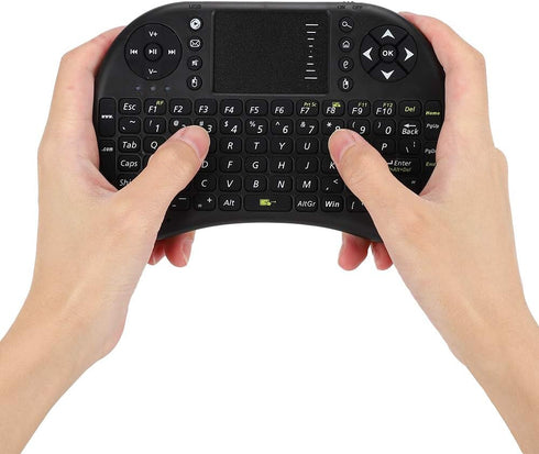Cuifati Mini Keyboard Touch Keyboard, 2.4GHz 83 Keys Multifunction Ergonomical Mouse Remote Mini Keyboard