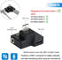 JJC Dual USB-C 3.5mm Mic Adapter for DJI Osmo Action 1 - Not Compatible with DJI Osmo Action 2 3 4, Audio Adapter
