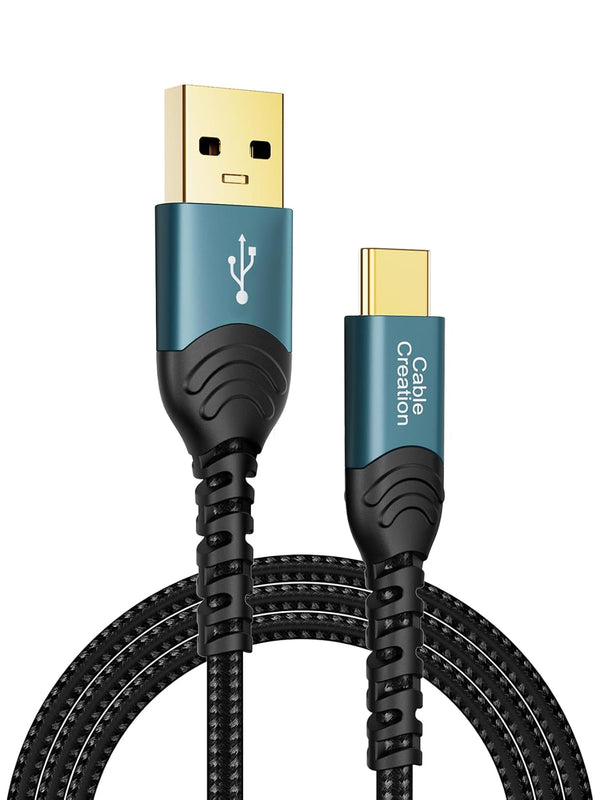 CableCreation USB C Cable 2pcs 3.3FT , USBA to USBC Fast Charging Braided Type C Data Cord
