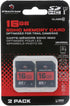 STEALTH CAM SD Card, High-Speed Data Transferring Storage for Game Trail Hunting, 16GB SD Card (2 Pack)