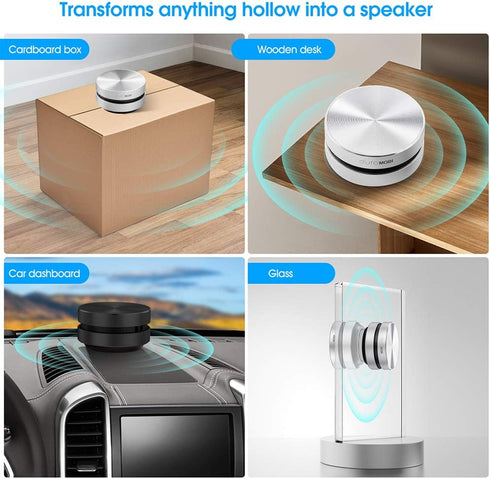 Wirelessly BT Mini Speaker, Bone Conduction Wireless, Portable Speaker with Built-in Mic for Travel