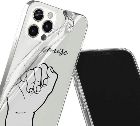 Couples Phone Case for iPhone Xr - 6.1" Slim Cover, Pinky Promise Design for Him & Her, Perfect for Anniversaries &