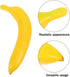 6pcs VICASKY Lifelike Artificial Bananas Weighted Simulation Fruit Kitchen Cabinet Decor Wedding Party Photography