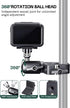 FANAUE 1" Action Camera Universal Ball Adapter with Handlebar Base Mount Strong Rod Clamp,B Size Ball Compatible Gopro