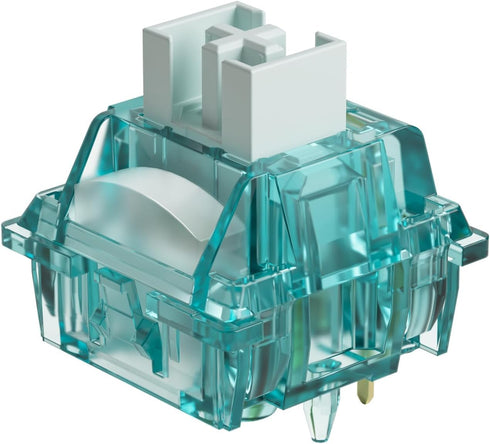 Akko Creamy Cyan Clicky Switch with LED Diffuser for Backlit Mechanical Keyboard -