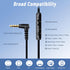 rockpapa Grade Wired Headphones with Microphone, Lightweight Foldable Stereo, 3.5mm Jack, Black