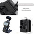 Magnetic Camera Desktop Base Stand Holder Expansion Adapter Mount for DJI Osmo Pocket 3 with Adjustable Clip Clamp
