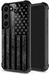 ZHEGAILIAN Samsung Galaxy S23 Case Compatible, Gray Flag Design, Shockproof Anti-Scratch for Boy Men