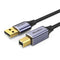 10ft USB 2.0 Printer Cable, USB A to B Cable with Ferrite