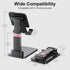 Meizigua Devices,Black,2Pack Phone Holder for Desk Cell Phone Holder Height Angle Adjustable Stands, Anti-Slip Base