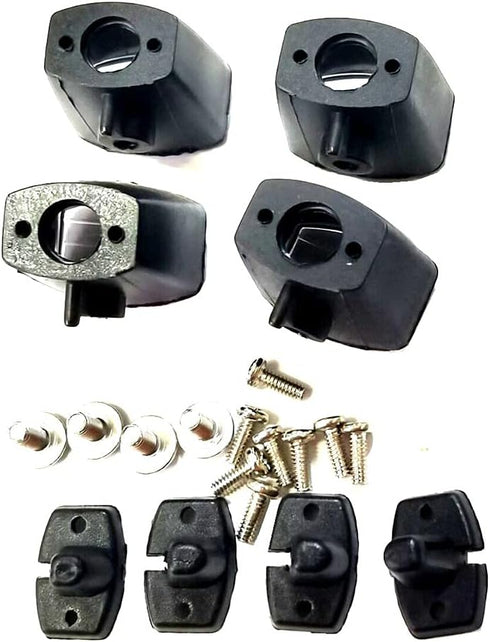 KINGTAIR 4pcs/Set 1/10 1/12 1/14 D90 FJ40 scx10 trx4 trx6 Front Roof Fog Led Lights Holder Cover Simulation Square
