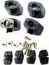 KINGTAIR 4pcs/Set 1/10 1/12 1/14 D90 FJ40 scx10 trx4 trx6 Front Roof Fog Led Lights Holder Cover Simulation Square