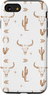 iPhone SE (2020) / 7 / 8 Western Country Boho Southern Bull Rustic Skull Chic Pattern Case