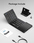Samsers Multi-Device Foldable Bluetooth Keyboard with Touchpad, Rechargeable Wireless Keyboard for Android Windows iOS