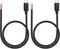 USB Type-C 2 Pin Bare Wire Cable,5V 3A 22AWG USB C Male