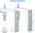 XINLEI 6 inch 66 lbs, PRL003W Universal Projector Screen Wall Mount L-Brackets Hanging Ceiling Mount, Adjustable