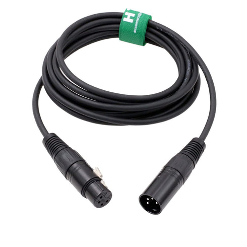 HangTon 4 3 XLR Pin Camera Monitor Recorder Mixer Power Supply Extension Cable Male to Female Meters for Block Battery