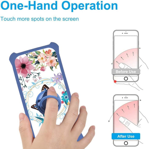 jioeuinly Luminous Effect Case for Nuu B10, Compatible with Tempered Glass Screen Protector, Hard PC + Soft Silicone