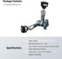 7" 1/4" 3/8" 6.6 lbs, UA082 NEEWER Articulating Magic Arm, Camera Monitor Mount Ball Heads Anti Twist Pins Screws